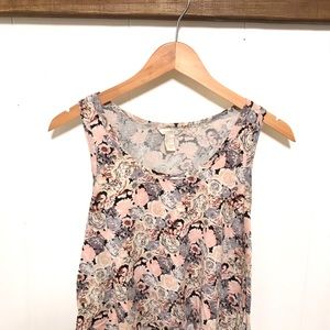 Forever 21 cropped flower tank